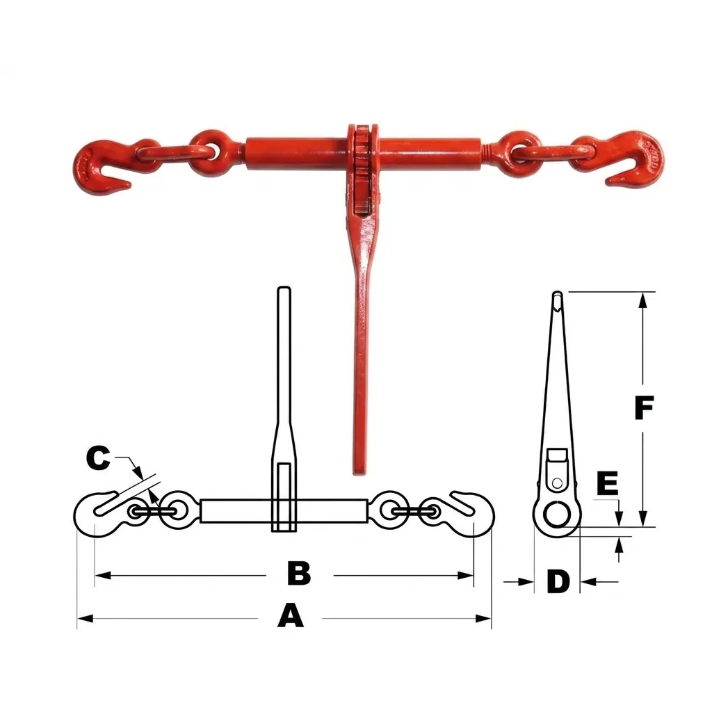 Tensionador de Corrente Tipo Catraca Aço Alloy Grau 8